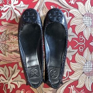 Tory Burch Black Flats Size 8
